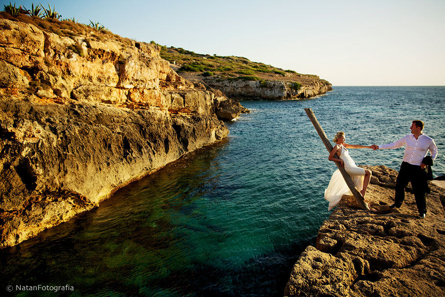 fotos de boda en Cap Rocat - Mallorca - fotos de boda originales - spain wedding photographer