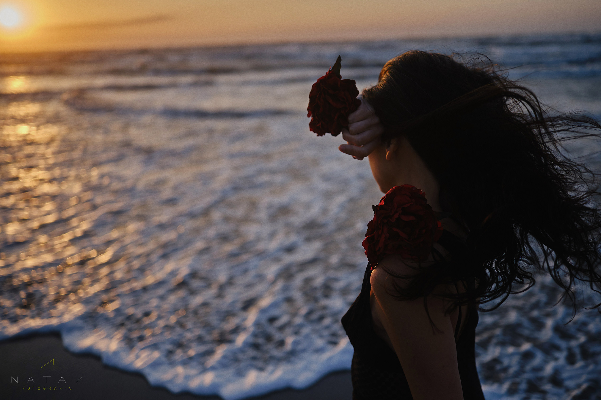 Nicew photosession at sunrise in Galveston Beach