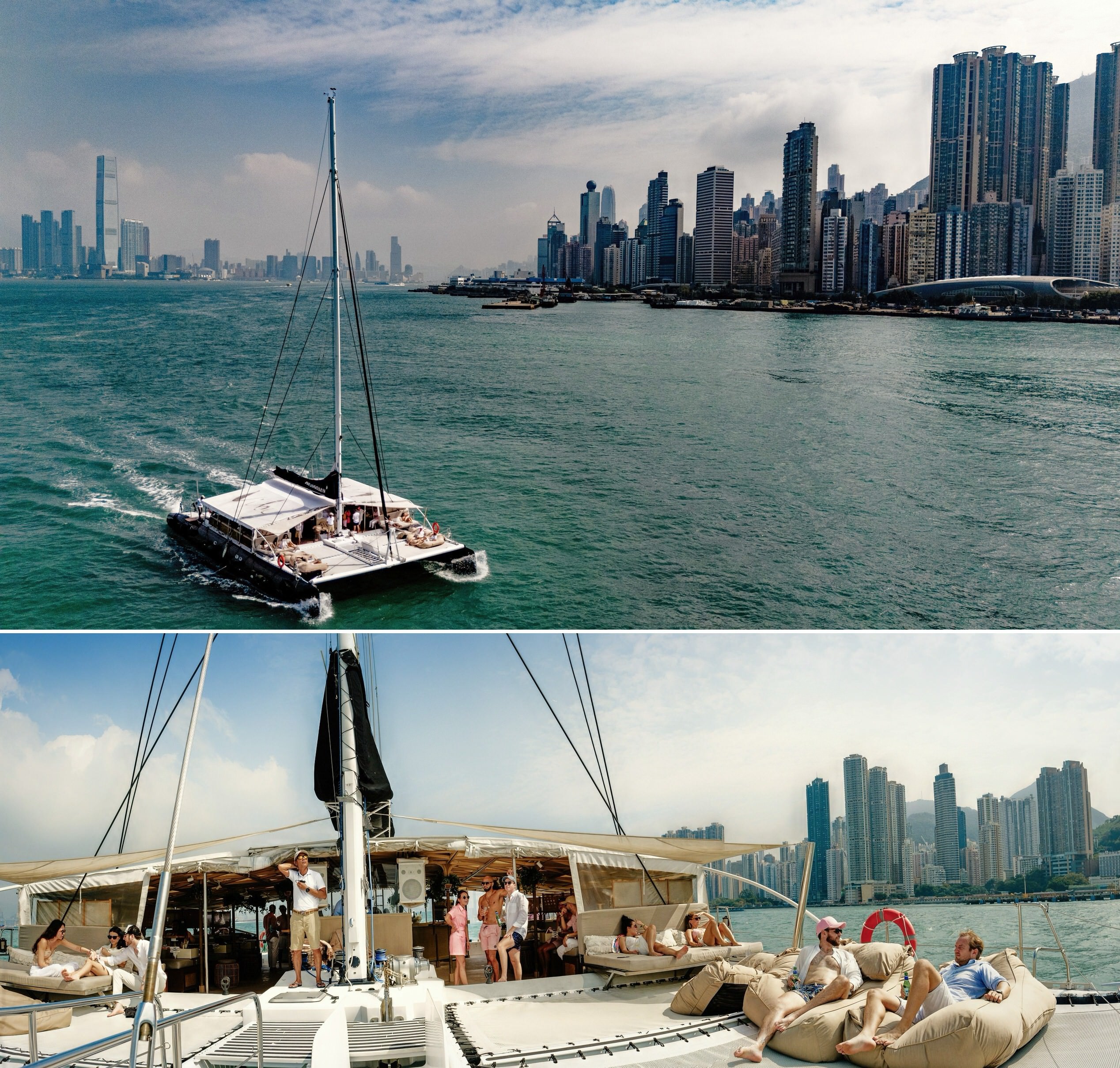 Boat party wedding celebration in Hong Kong